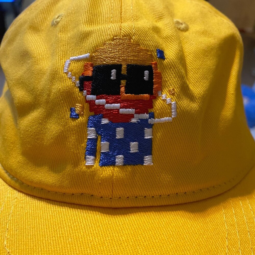 Mad Happy X Nouns Dad hat yellow Saturn new adjustable OS - Picture 3 of 6